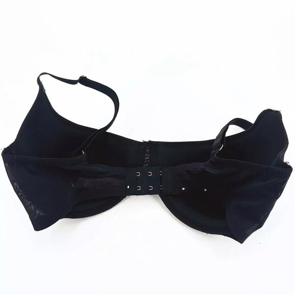 Savage X Fenty Gathered Mesh Balconette Bra 34DD Push Up Underwire Padded - Picture 3 of 6